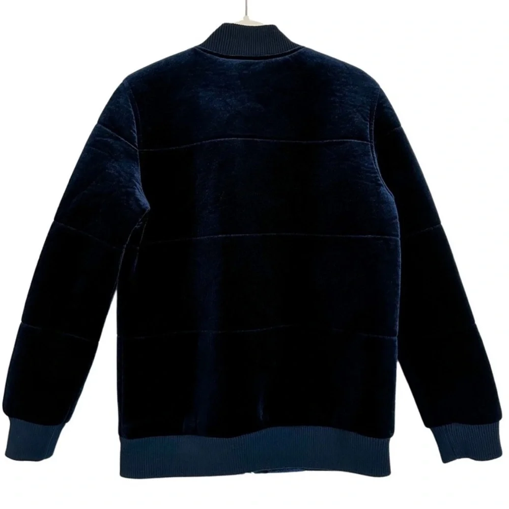 MEMBERS ONLY RETRO VELVET QUILTED BOMBER JACKET - Picture 4 of 6